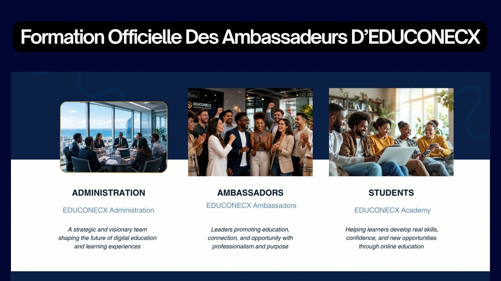 Formation Officielle Des Ambassadeurs D’EDUCONECX