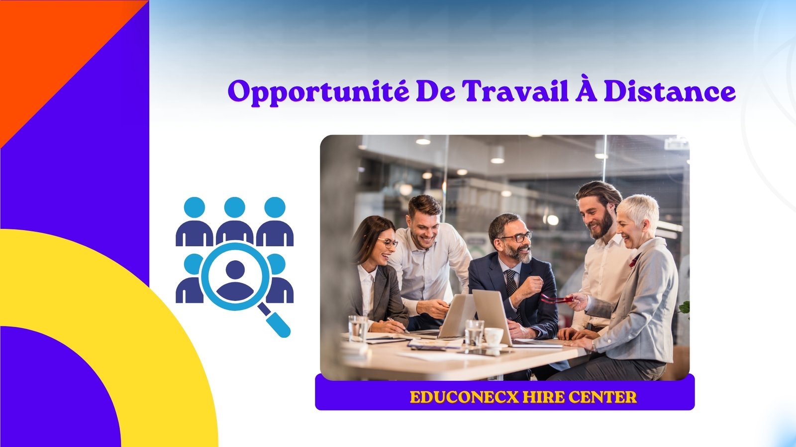 Opportunité de travail à distance avec EDUCONECX Hire Center